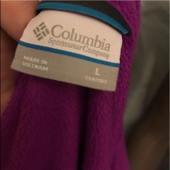 NWOT Columbia Bright Magenta Fleece Jacket ZIP Up - Picture 5 of 5